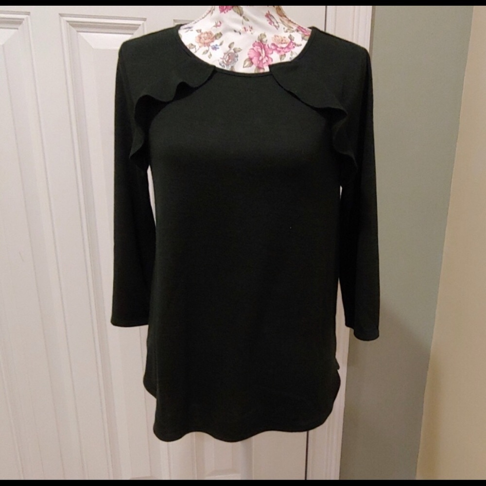 Van Heusen forest green sweater
